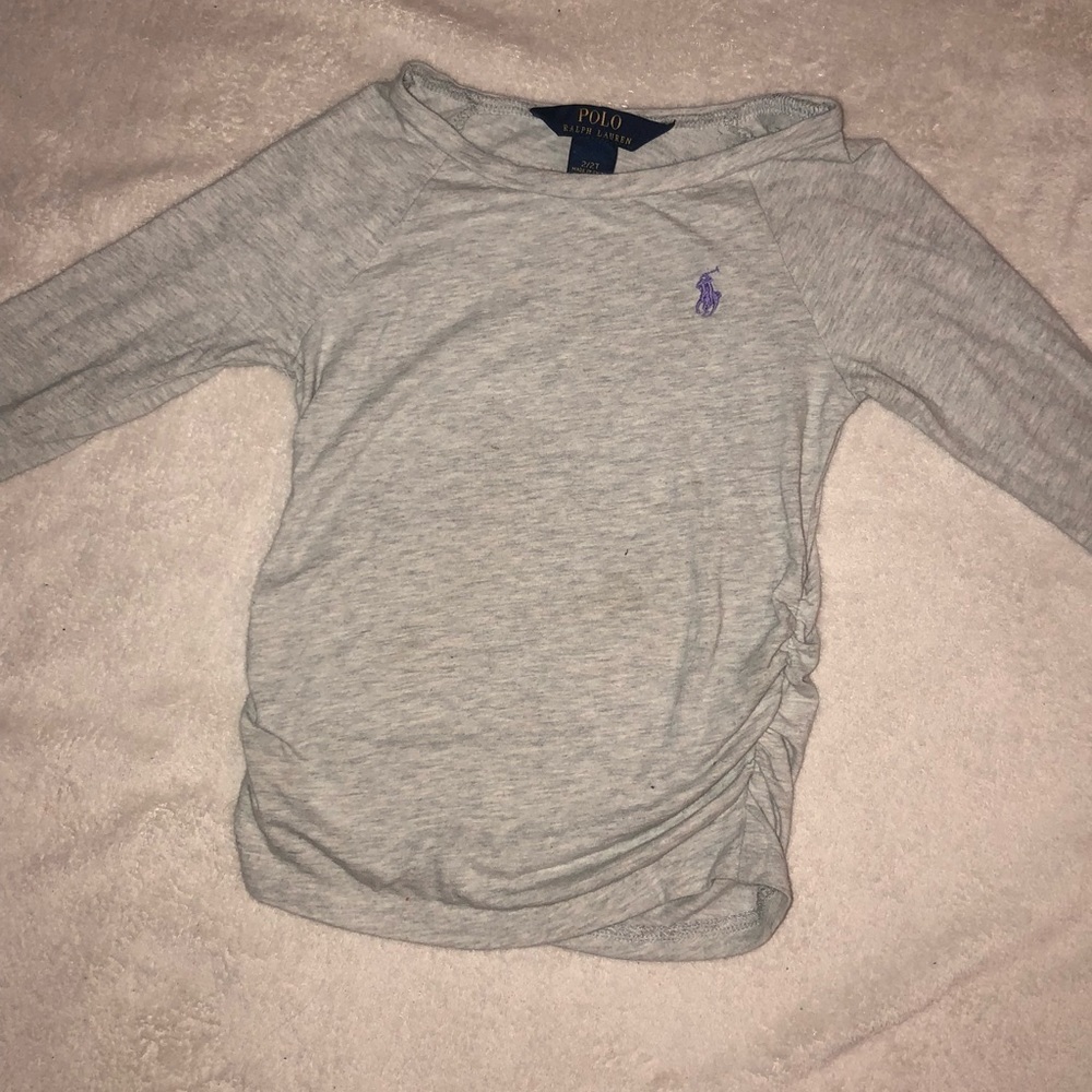 Little girls 3/4 sleeve shirt